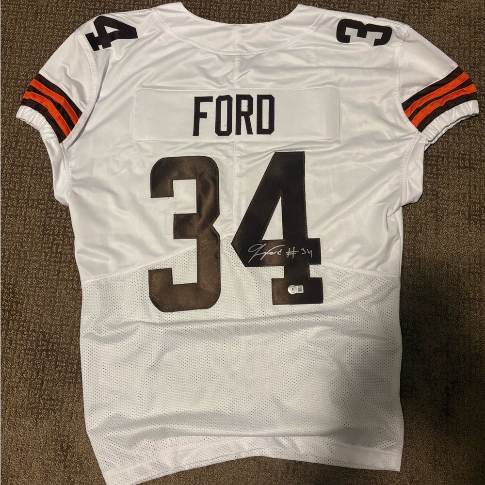 Jerome Ford Autographed Jersey